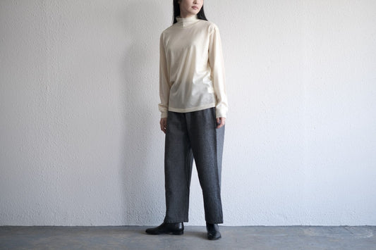 HANDROOM ウォッシャブルウールハイネック off white｜unisex｜3size