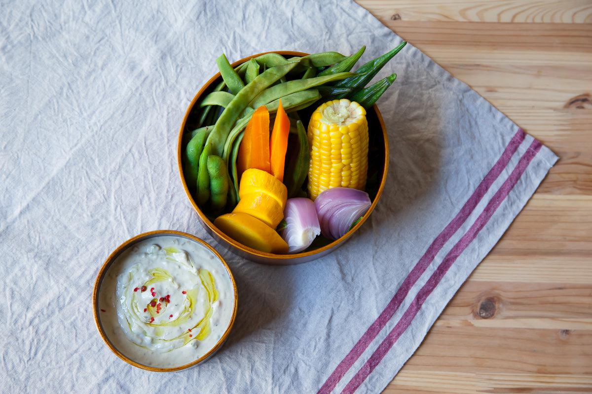 曲げわっぱ 丸弁当箱（小）拭き漆
