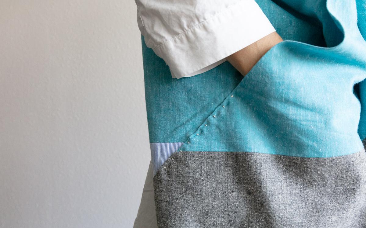 三角まとう｜silk screen textile 三丸