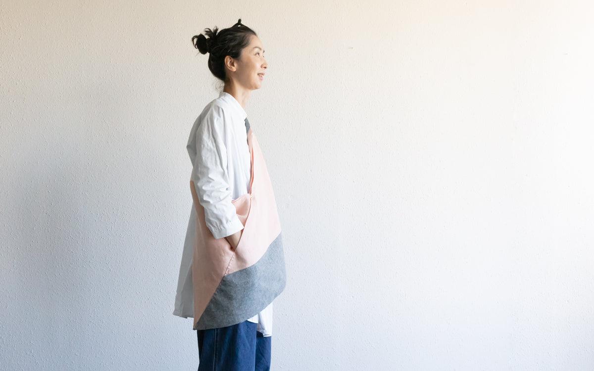 三角まとう｜silk screen textile 三丸