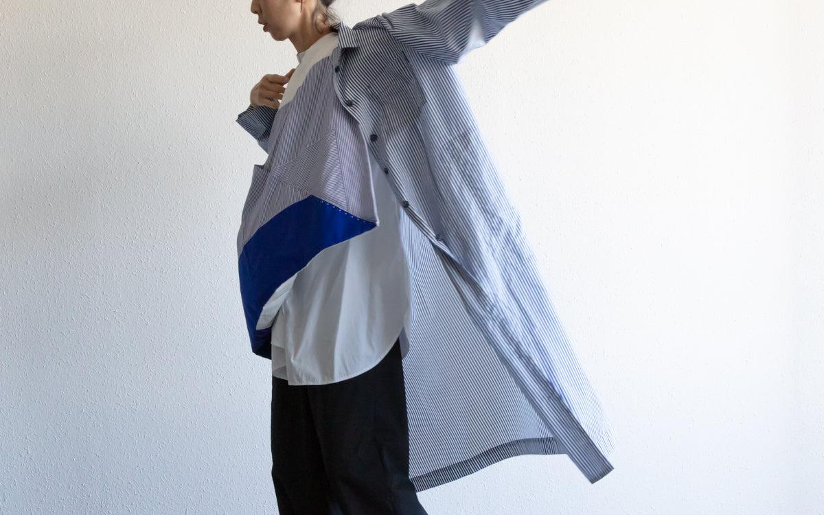 三角まとう｜silk screen textile 三丸