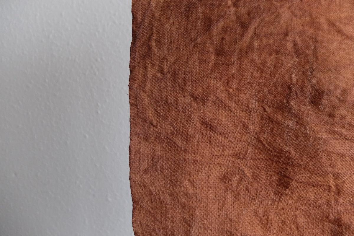 柿渋染め リネンクロス 36×100cm