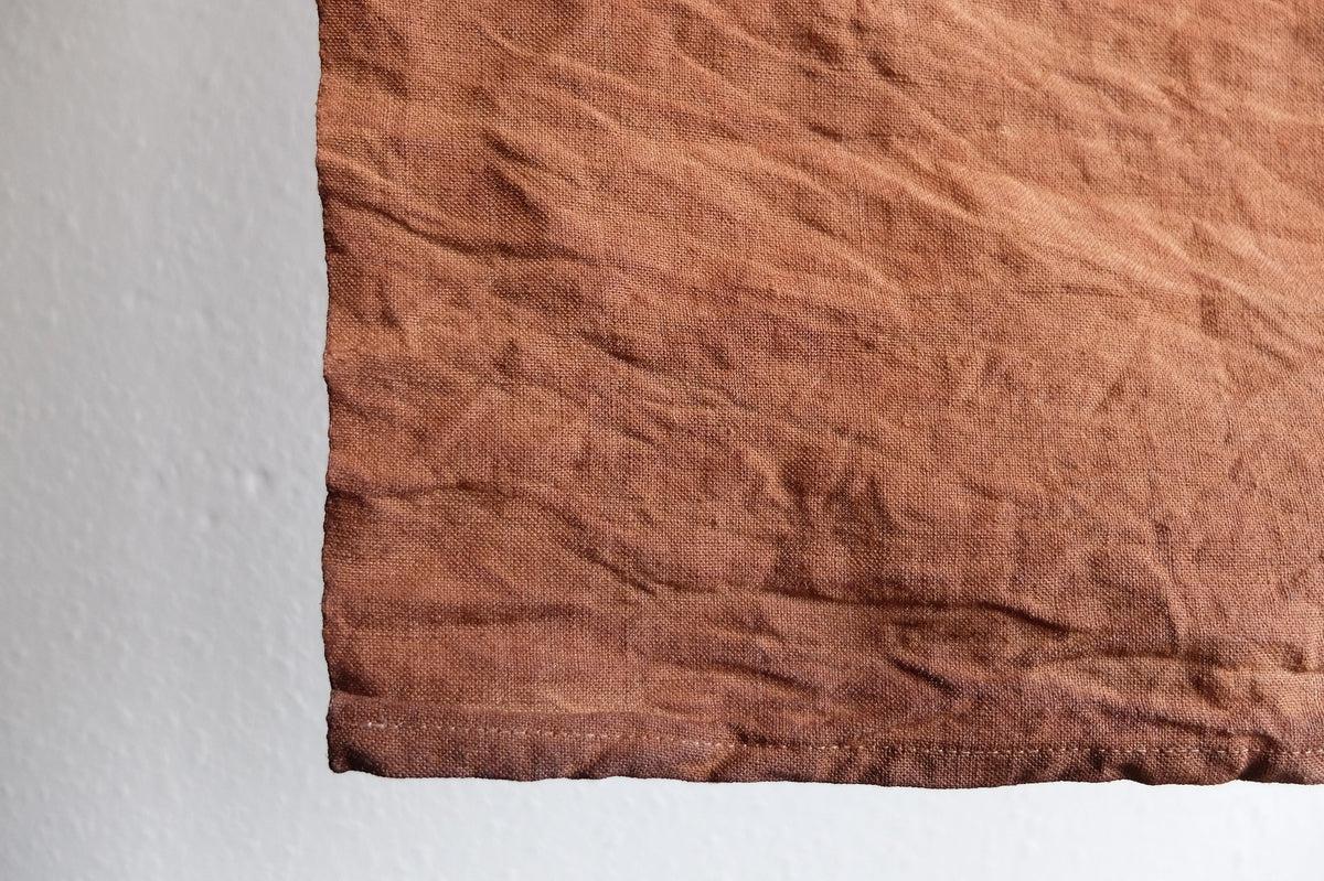 柿渋染め リネンクロス 36×100cm