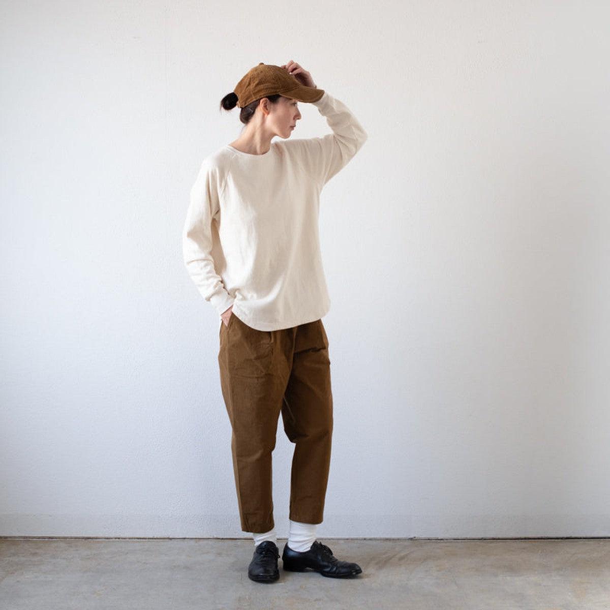 バフクロス ワイドパンツ カーキブラウン｜unisex 3 size