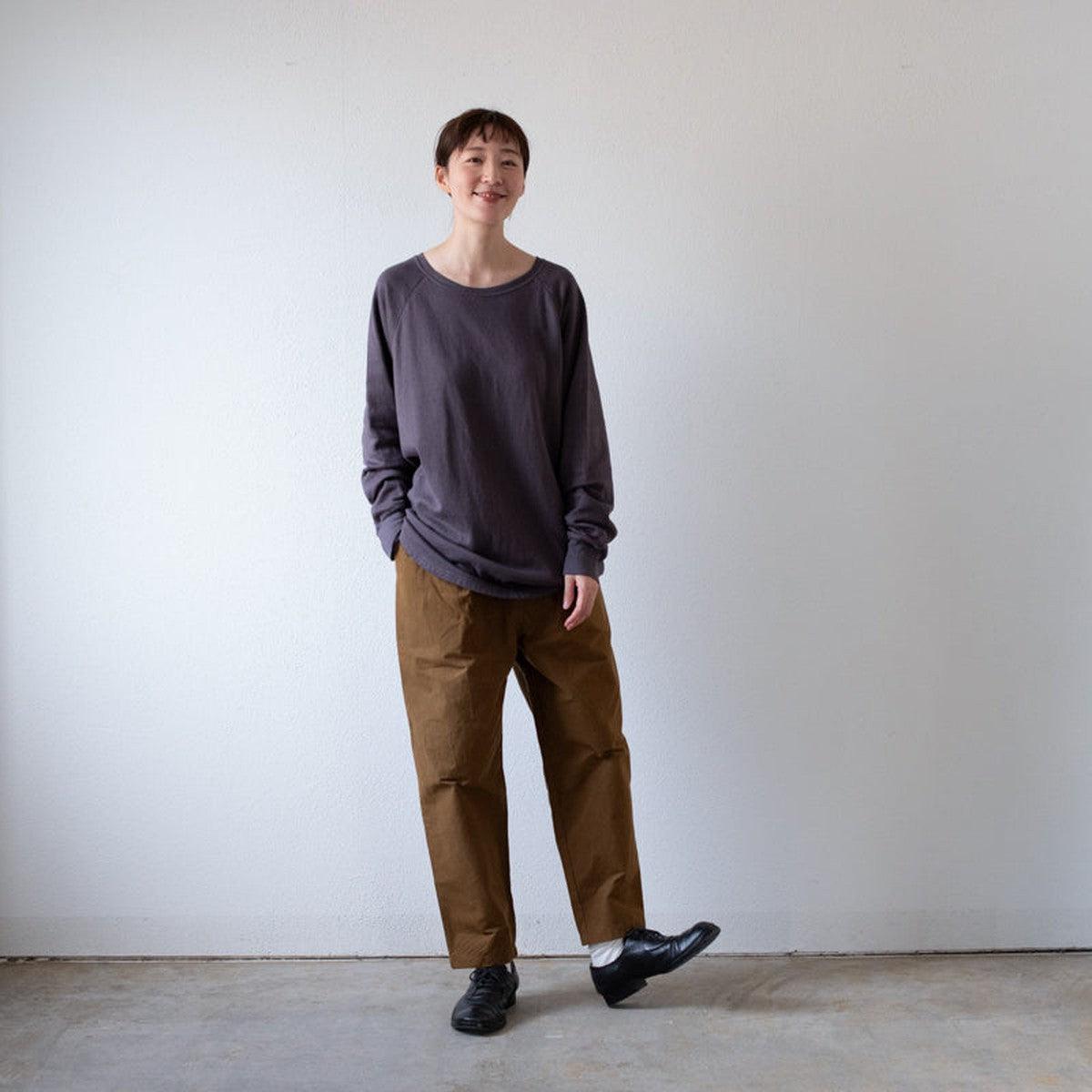 バフクロス ワイドパンツ カーキブラウン｜unisex 3 size