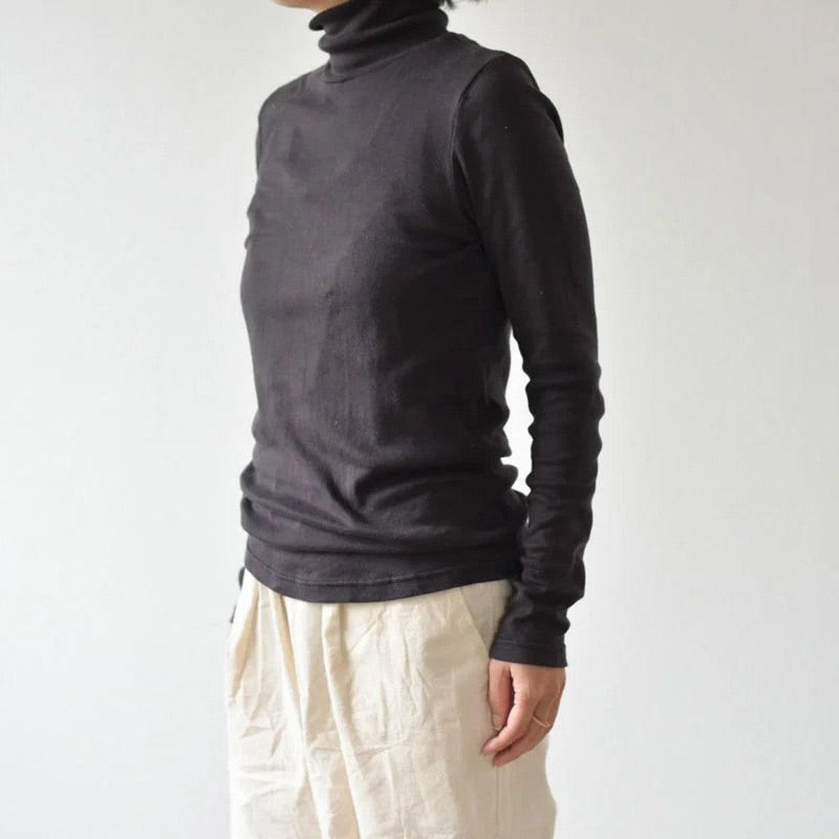 yohaku タートルネック長袖カットソー｜ライトグレー｜レディース