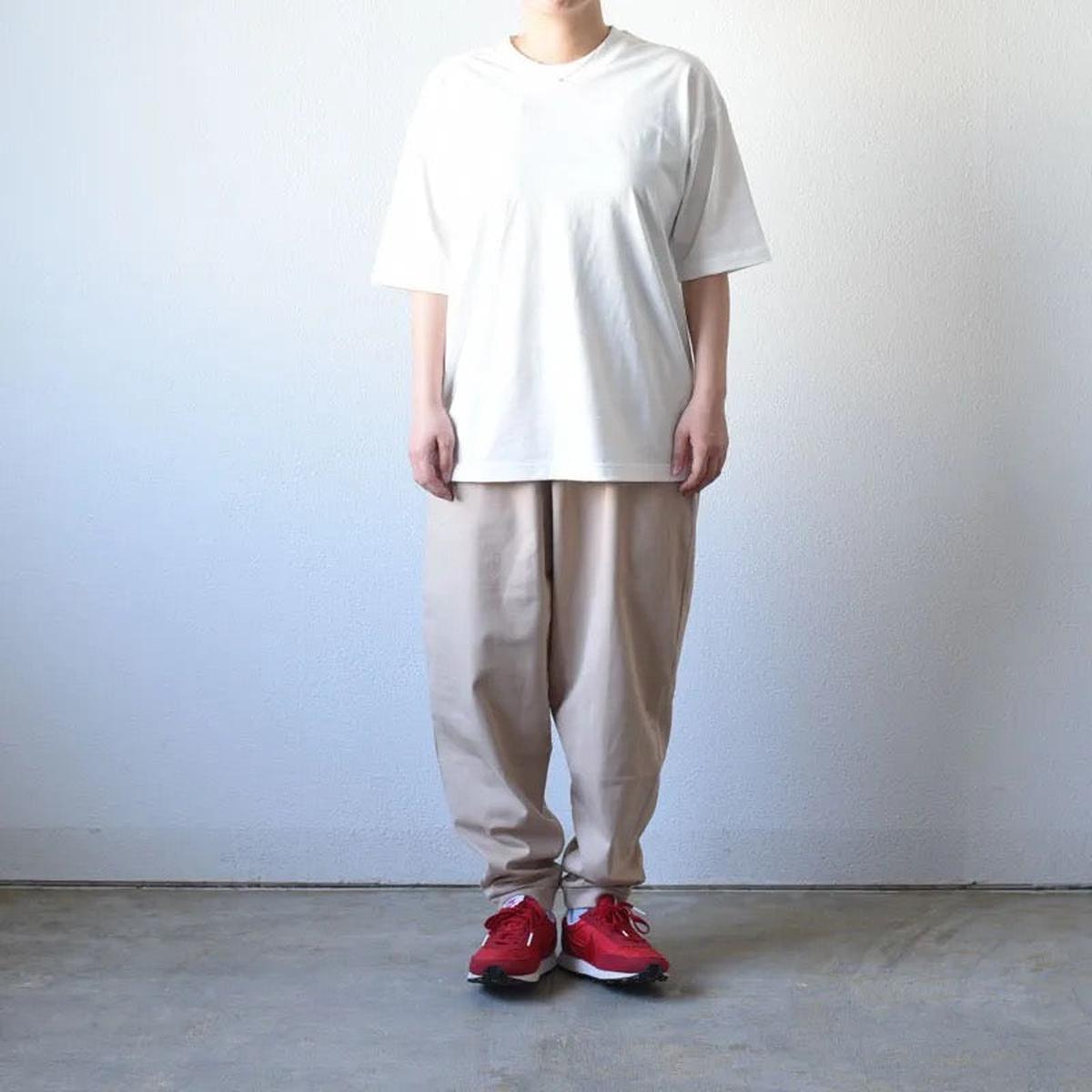 yohaku ドバイパンツ｜つぶつぶ天竺素材 オートミール｜unisex freesize