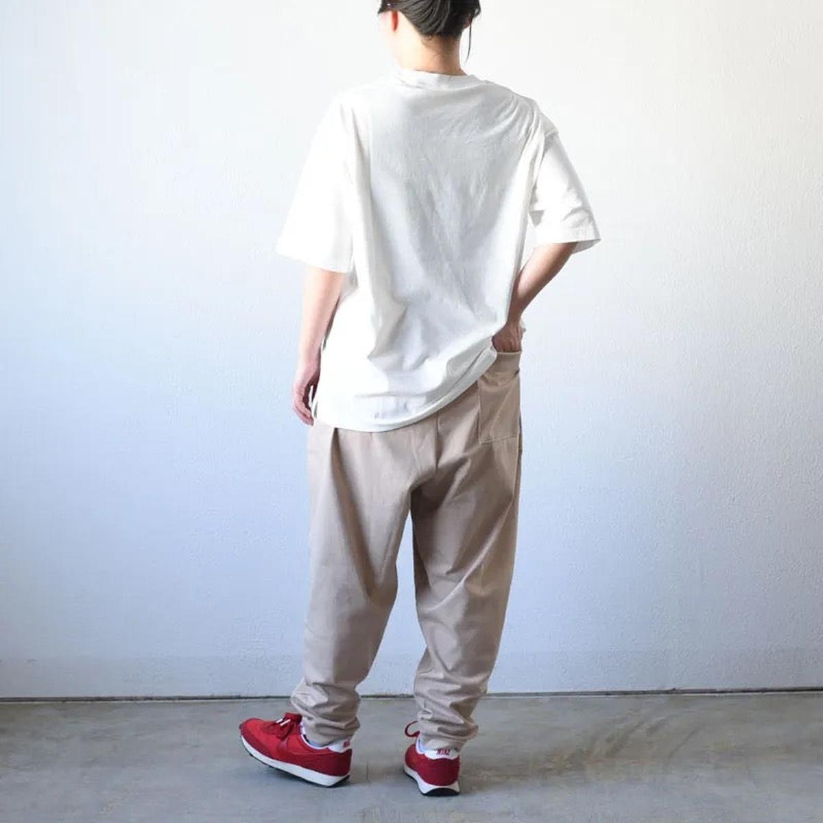 yohaku ドバイパンツ｜つぶつぶ天竺素材 オートミール｜unisex freesize