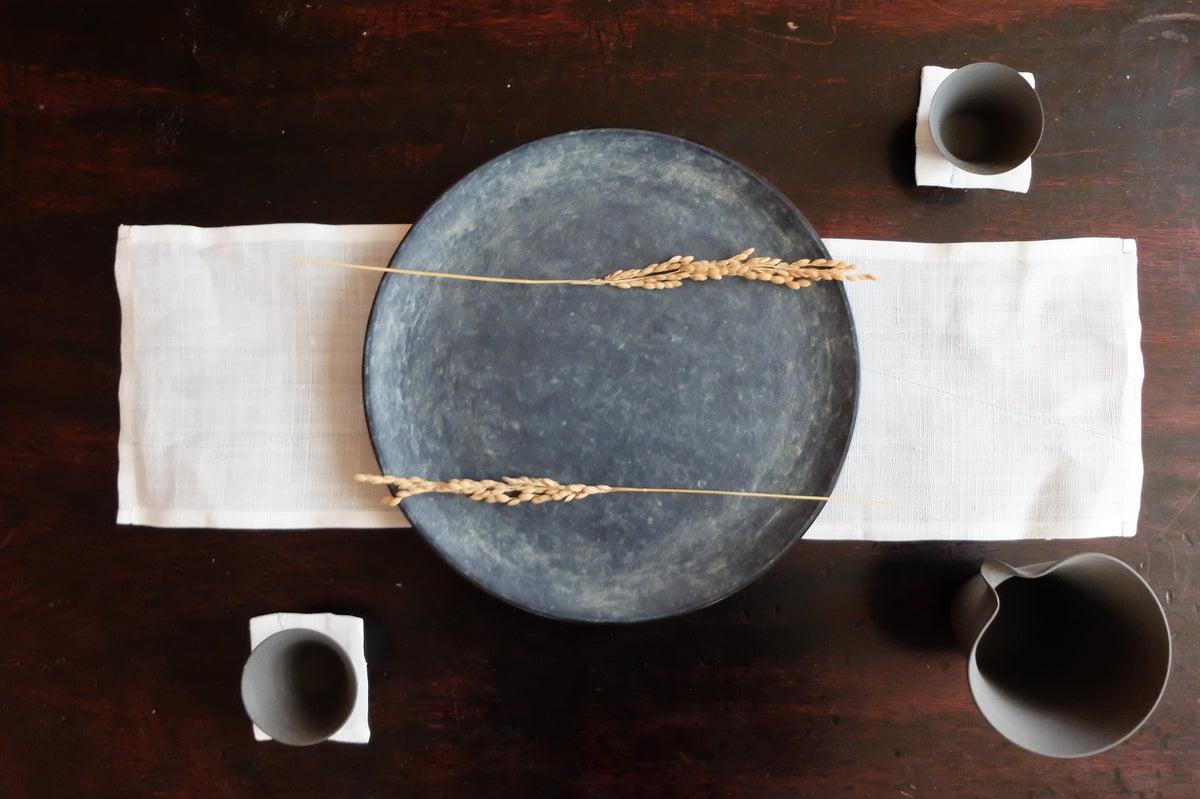 一閑張木皿 栓 23.5cm