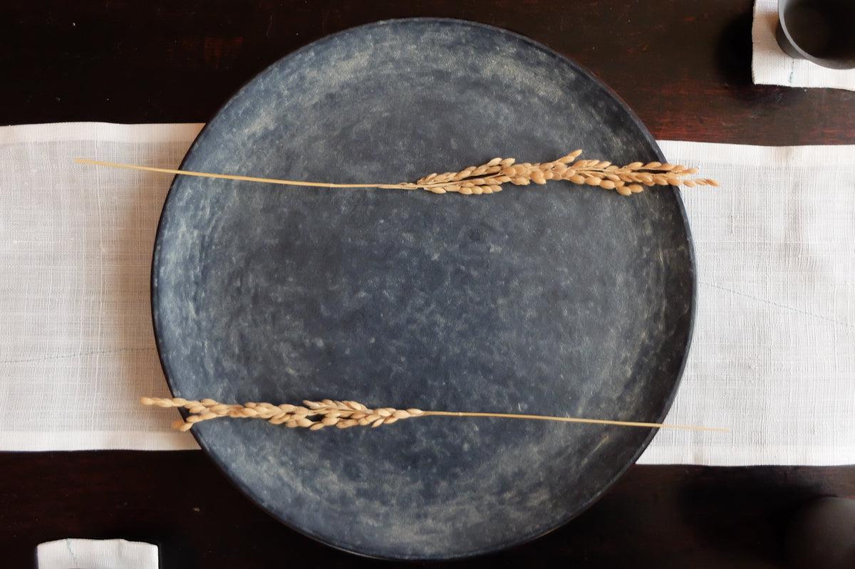 一閑張木皿 栓 23.5cm