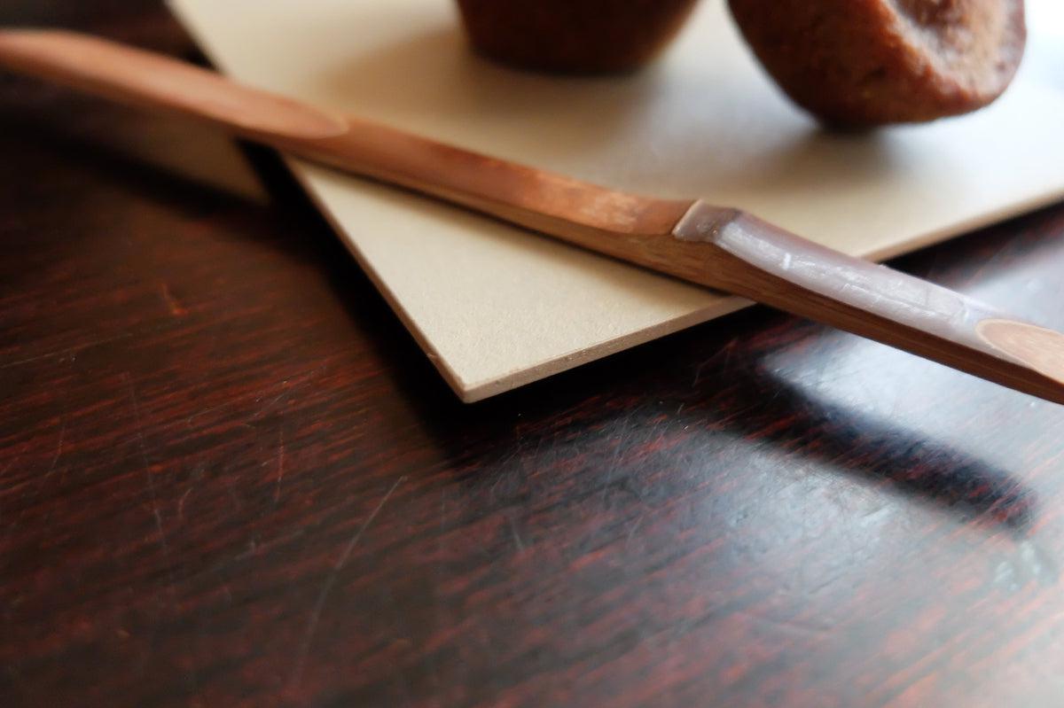 一閑張 杉 角小皿 ＜白・黒＞