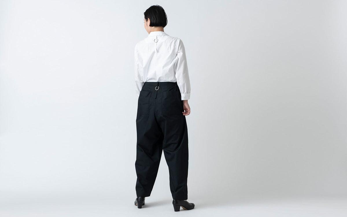 木間服装製作 pants polyester-cotton black｜unisex freesize