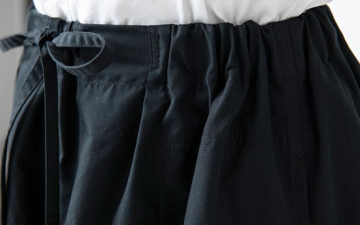 木間服装製作 pants polyester-cotton black｜unisex freesize