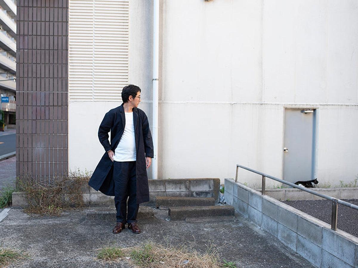 バフクロス ロングジャケット カーキブラウン｜unisex 2 size