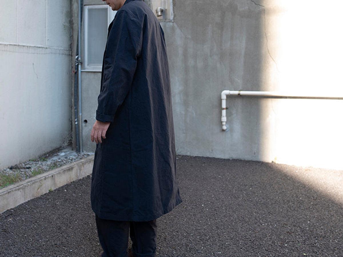 バフクロス ロングジャケット カーキブラウン｜unisex 2 size