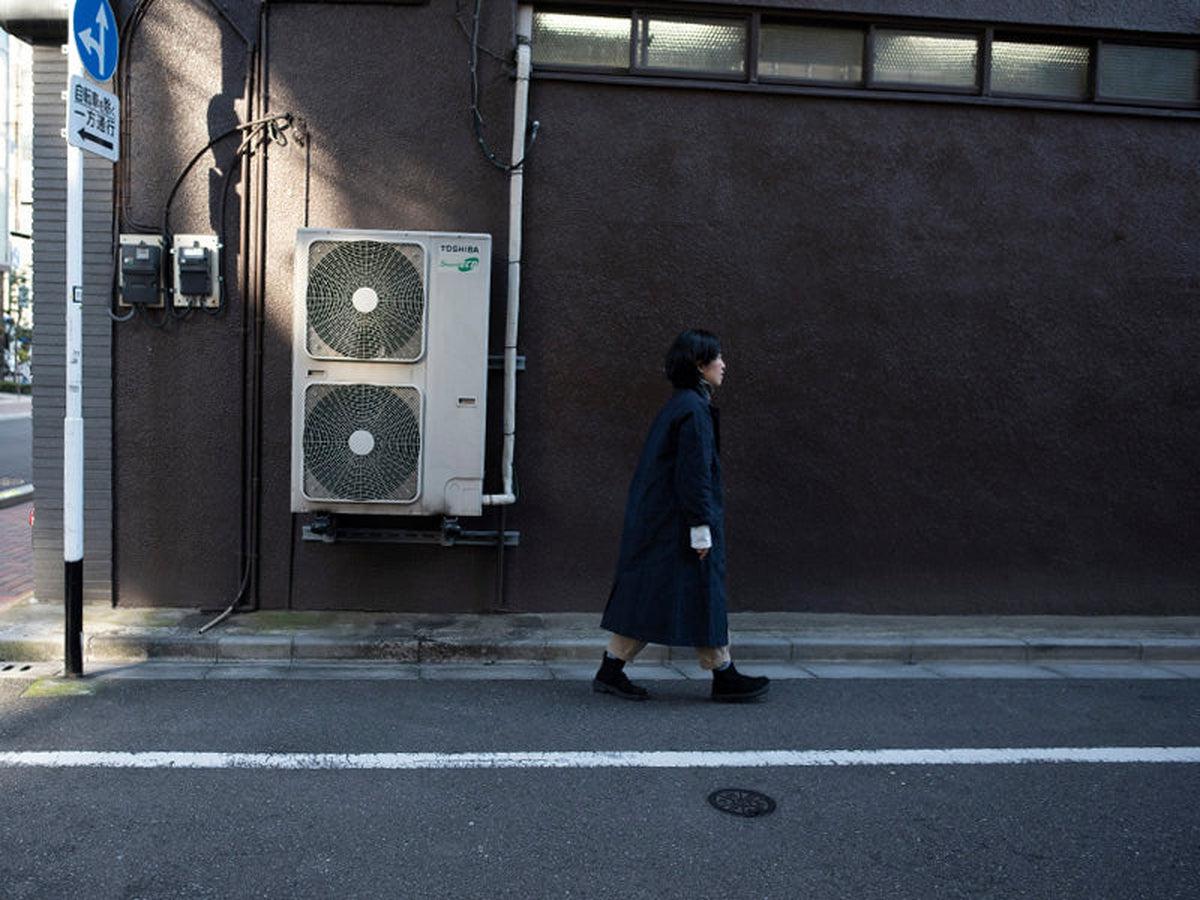 バフクロス ロングジャケット ブラックネイビー｜unisex 2 size