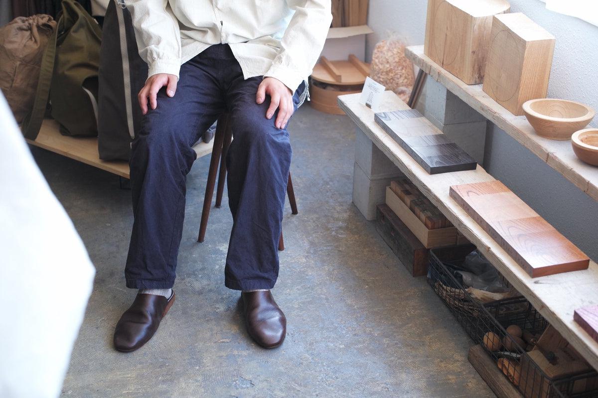 バフクロス ワイドパンツ カーキブラウン｜unisex 3 size