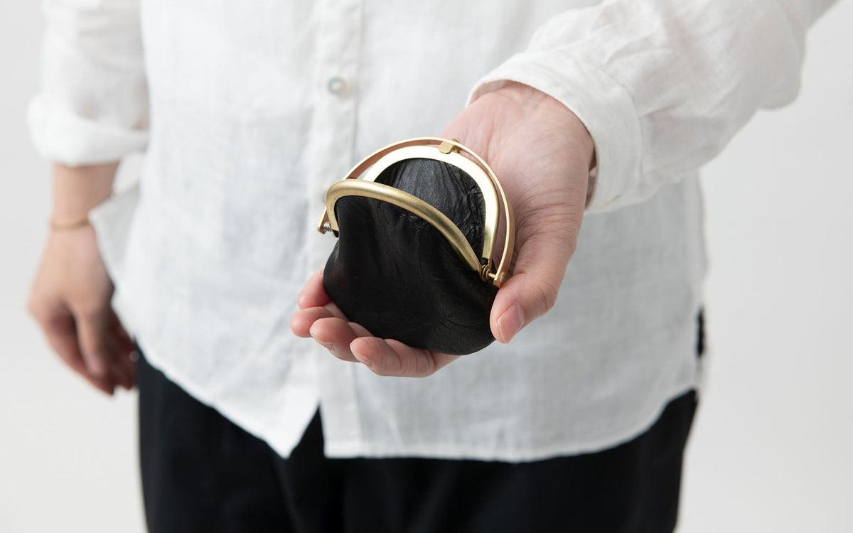 coin case ＜猪革 鉄媒染ワックス仕上げ＞