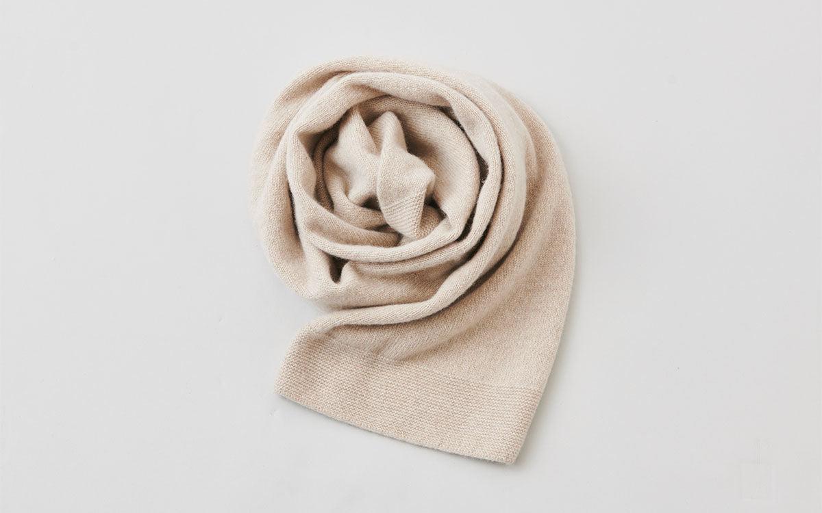 enrica cashmere sable muffler｜navy