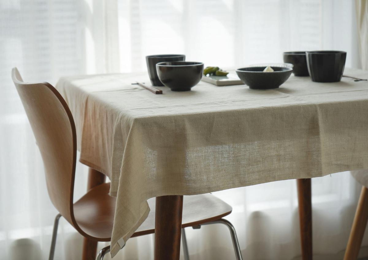 【サイズオーダー】ヘンプ テーブルクロス 110cm幅