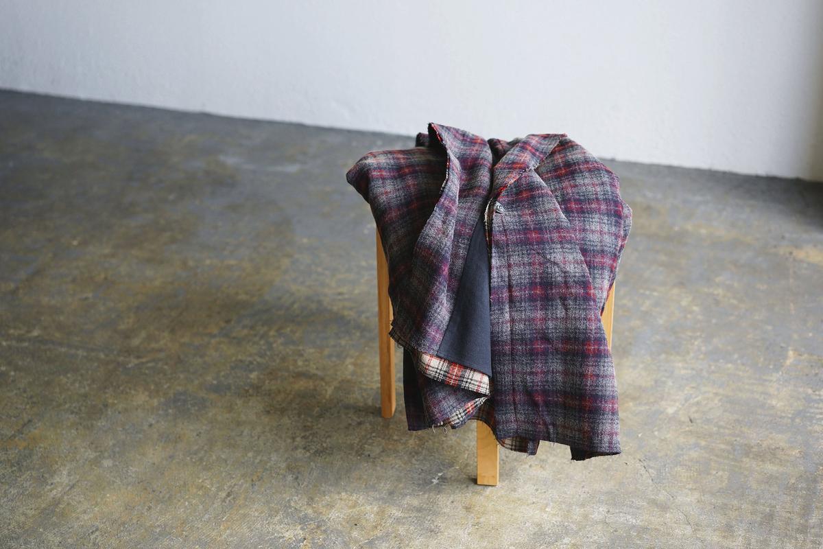 enrica wool coat｜check