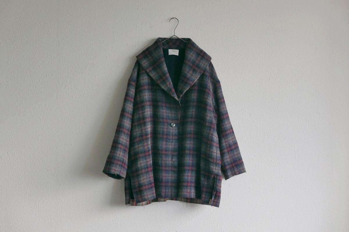 enrica wool coat｜check