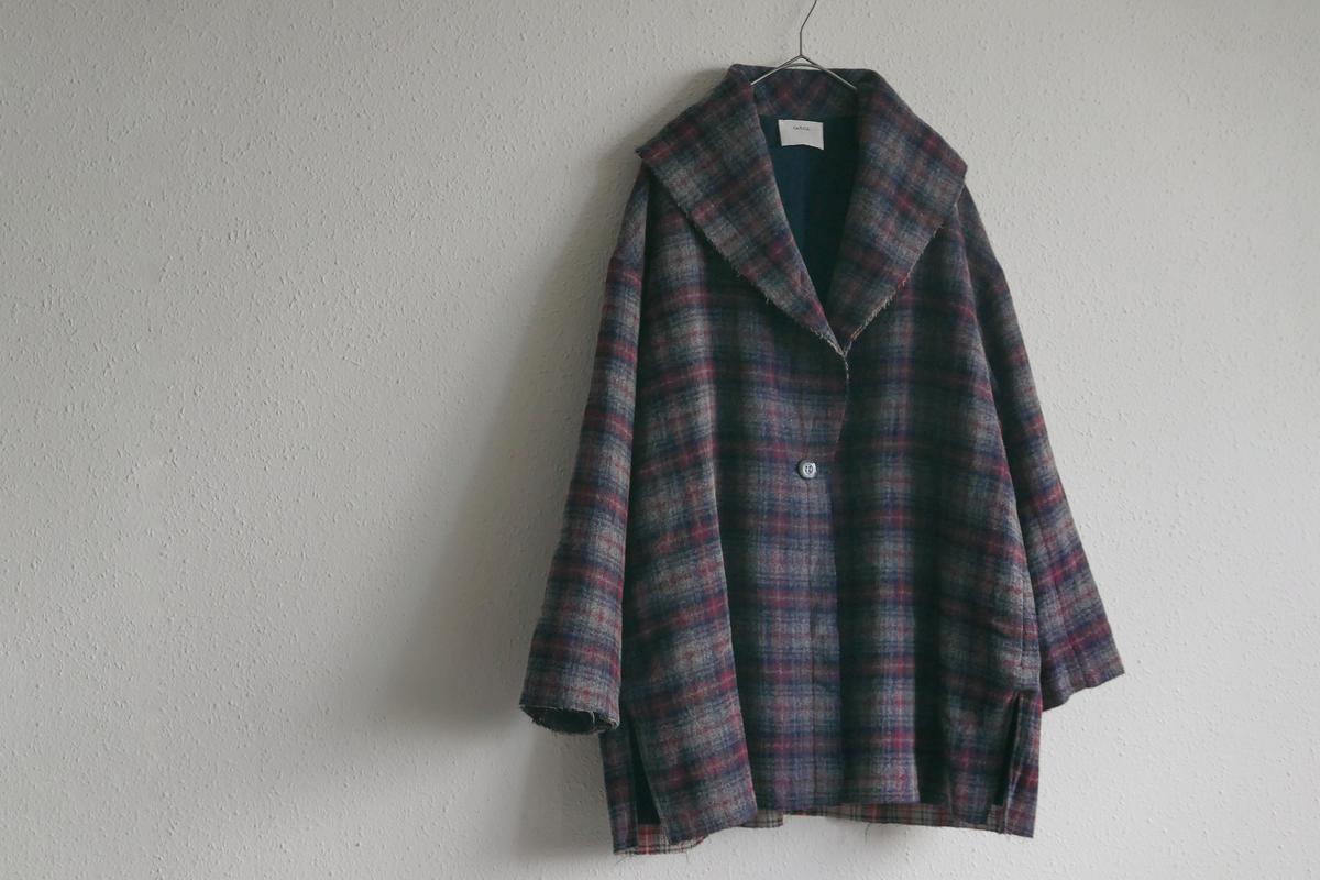 enrica wool coat｜check