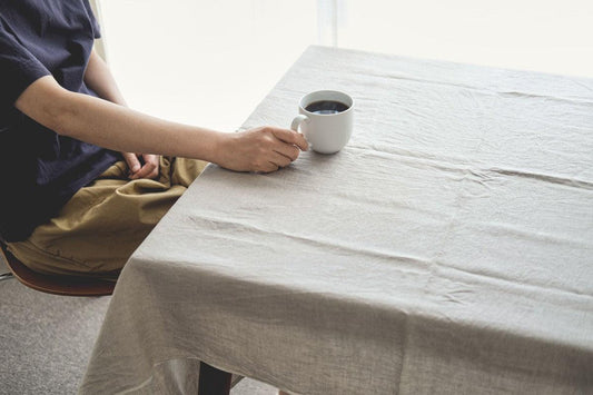 【サイズオーダー】オーガニックリネン テーブルクロス 110cm幅