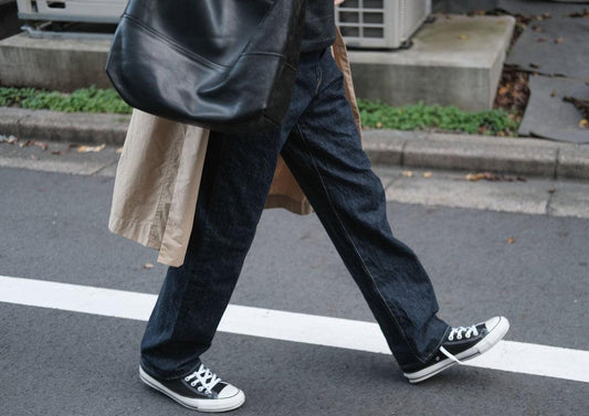 HANDROOM ジーンズ ワイドフィット BLACK|unisex5サイズ