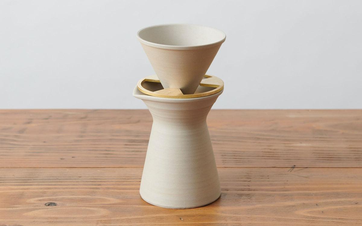 コーヒードリッパー 白練 焼締め