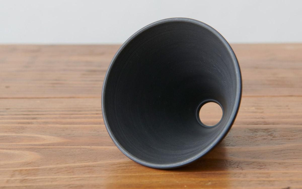 コーヒードリッパー 黒練 焼締め