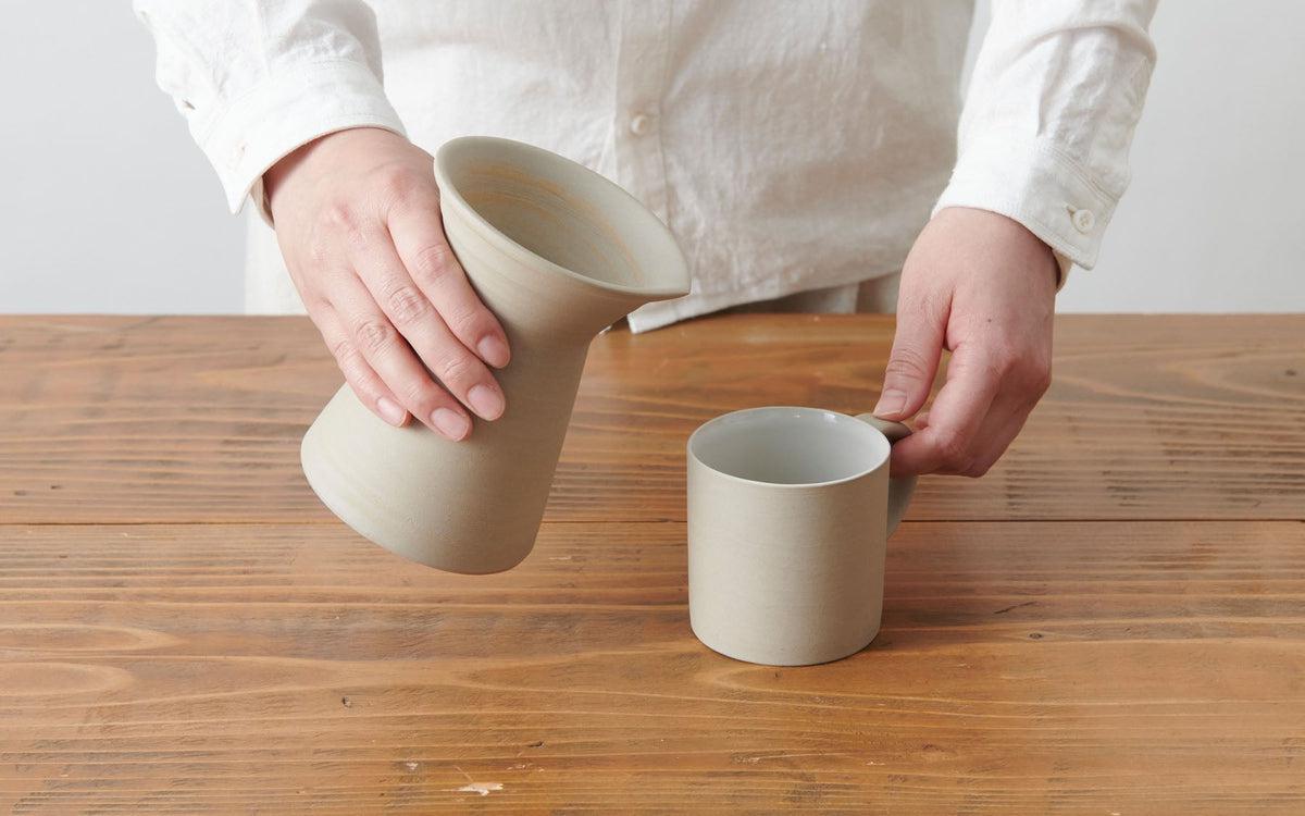 コーヒーサーバー 白練 焼締め