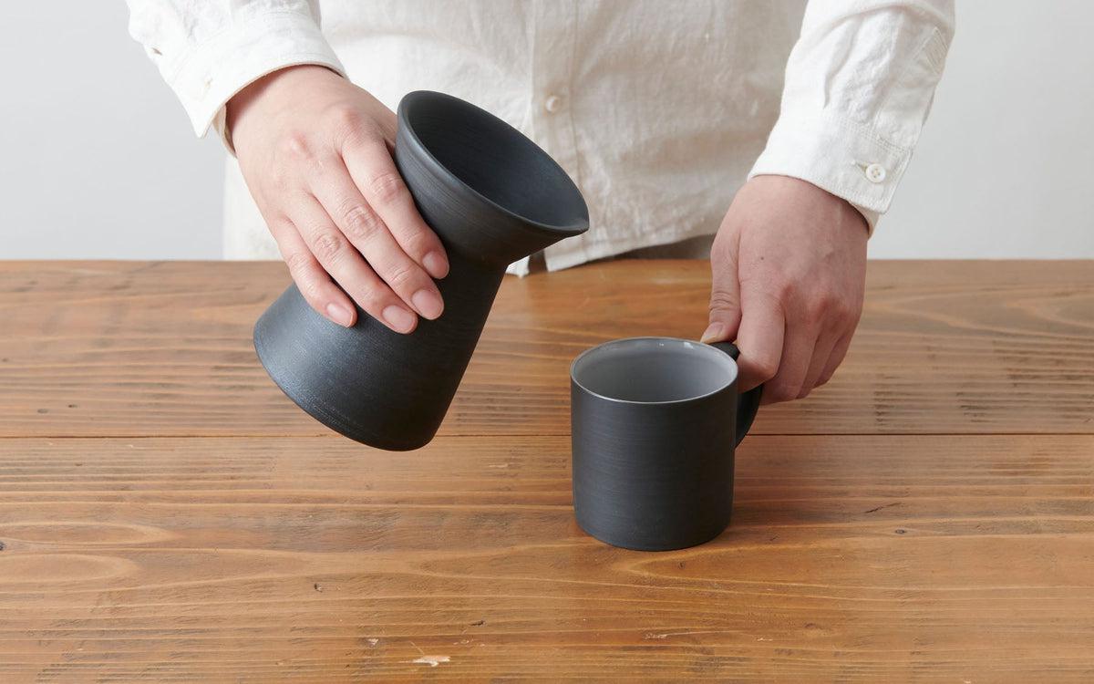 コーヒーサーバー 黒練 焼締め