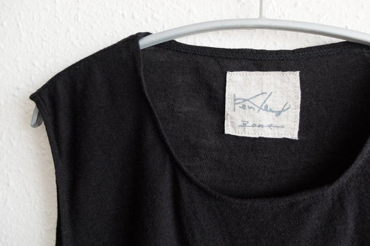 リネンコットンアンダーウェア ノースリーブ｜メンズ｜ブラック