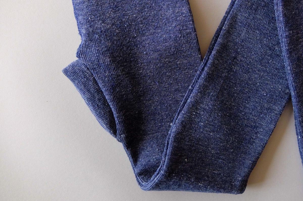 リネンニットレギンス マチ付き｜ブルーホール｜2 size