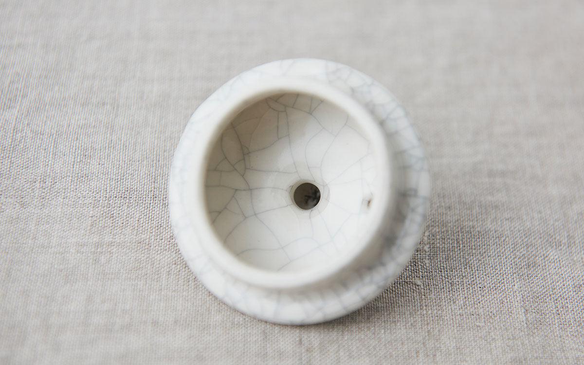 ソギポット 急須 白 墨貫入 