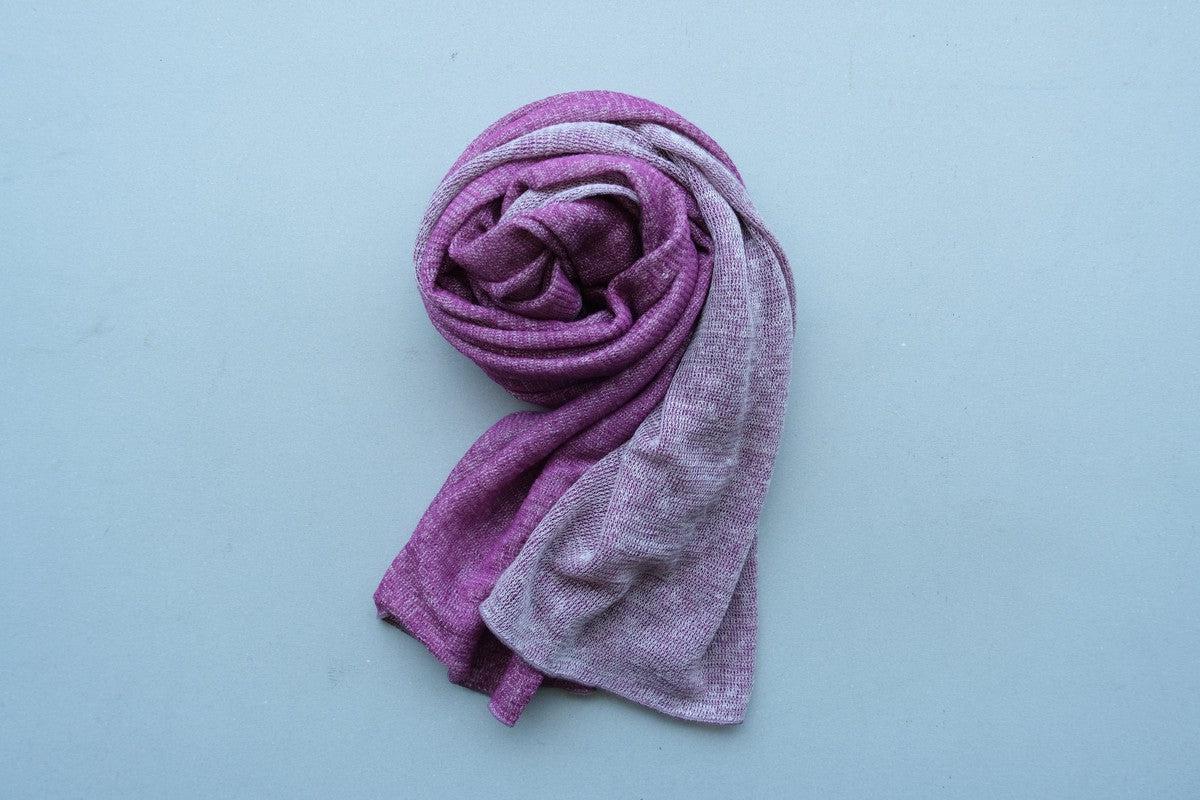 リネンニットストール｜ピンクサンド×ピアニー