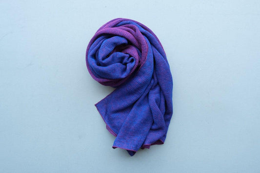 リネンニットストール｜ピアニー×サファイヤ