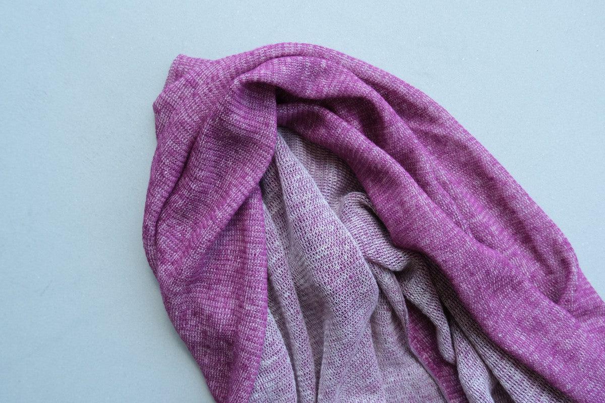 リネンニットストール｜ピンクサンド×ピアニー