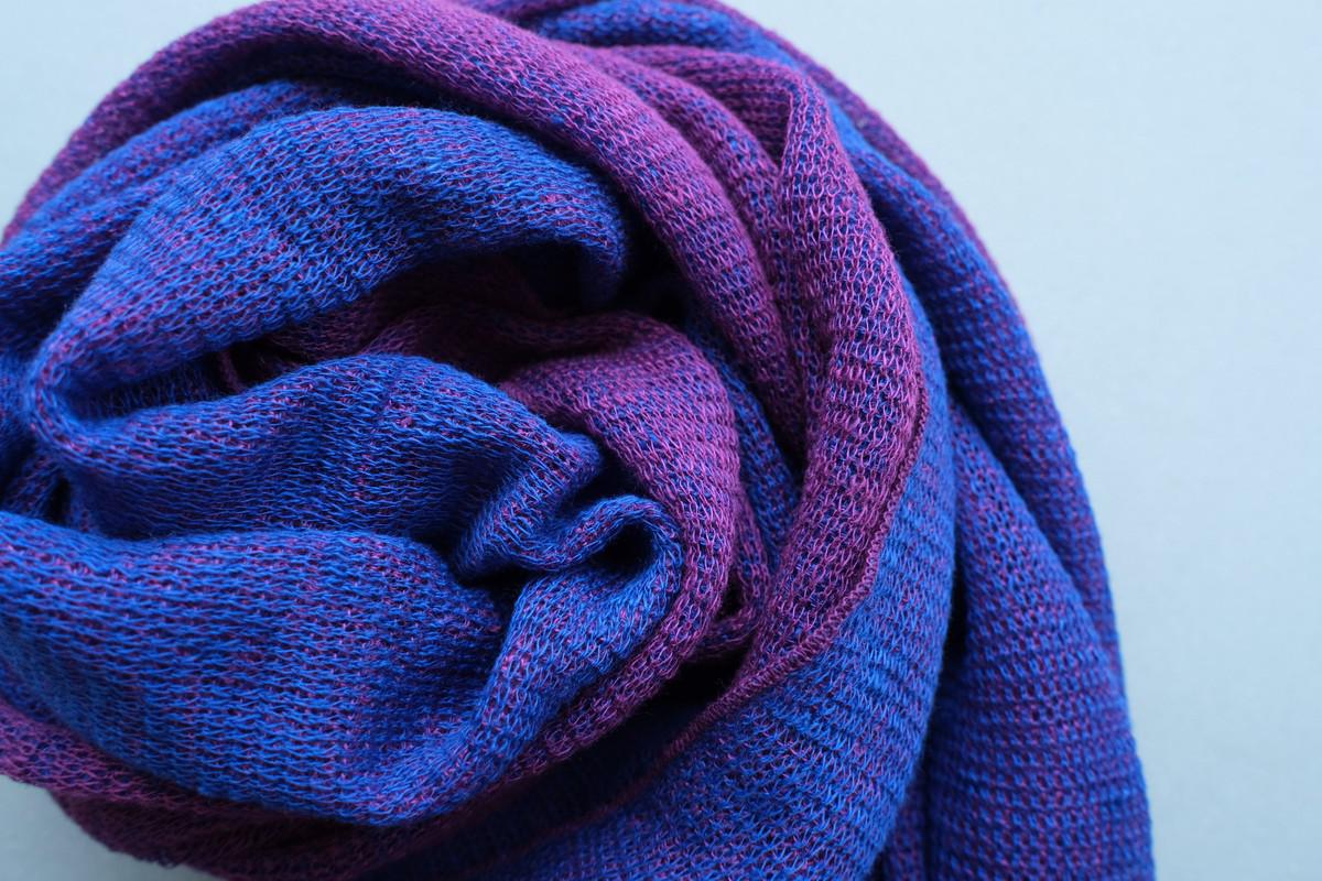 リネンニットストール｜ピアニー×サファイヤ