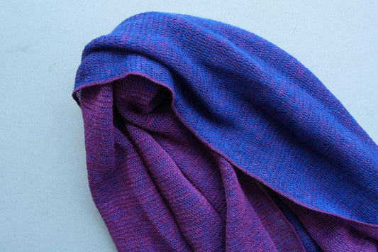 リネンニットストール｜ピアニー×サファイヤ