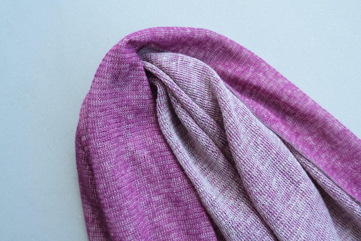 リネンニットストール｜ピンクサンド×ピアニー