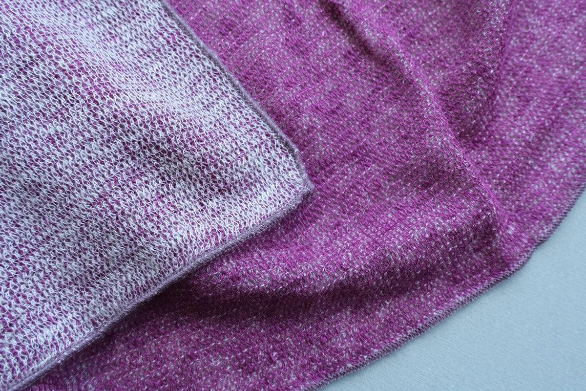 リネンニットストール｜ピンクサンド×ピアニー