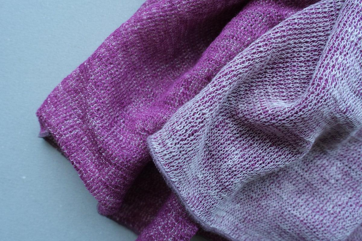 リネンニットストール｜ピンクサンド×ピアニー