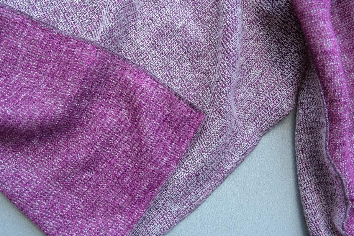 リネンニットストール｜ピンクサンド×ピアニー