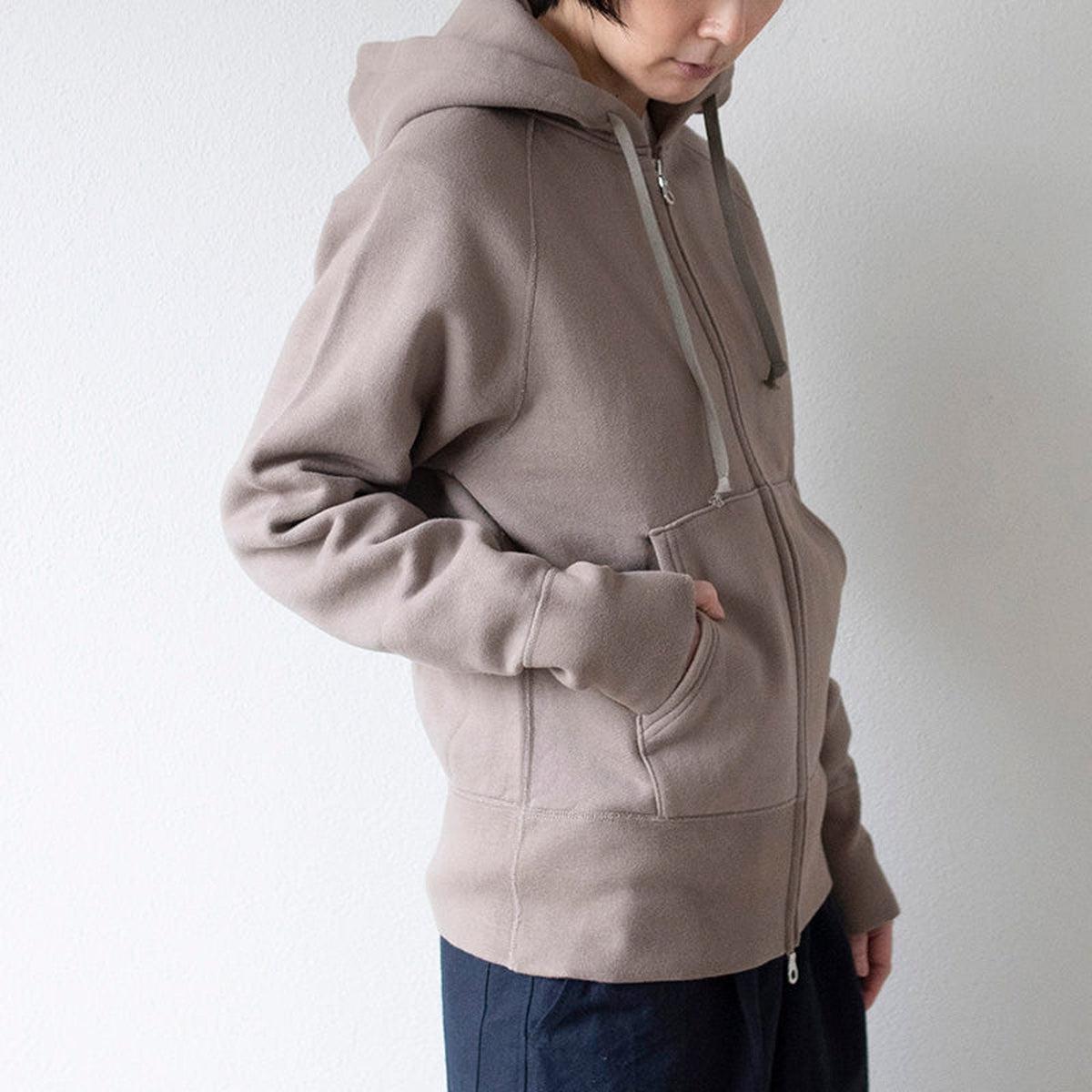 yohaku 裏起毛ラグランジップパーカー ライトグレー｜unisex 3 size