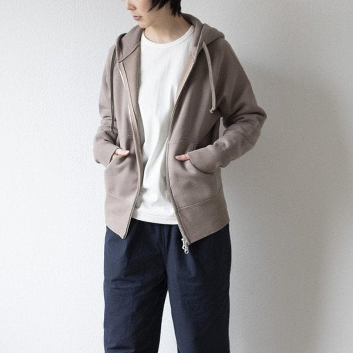 yohaku 裏起毛ラグランジップパーカー ライトグレー｜unisex 3 size