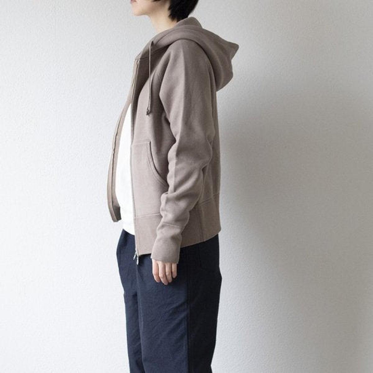 yohaku 裏起毛ラグランジップパーカー ライトグレー｜unisex 3 size