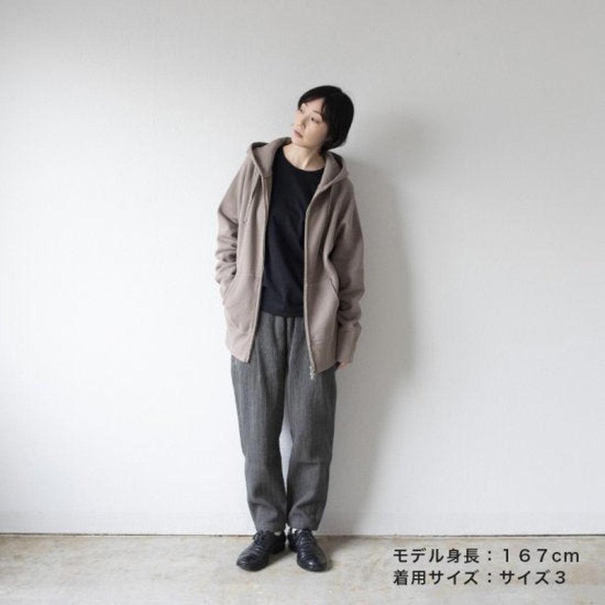 yohaku 裏起毛ラグランジップパーカー ライトグレー｜unisex 3 size