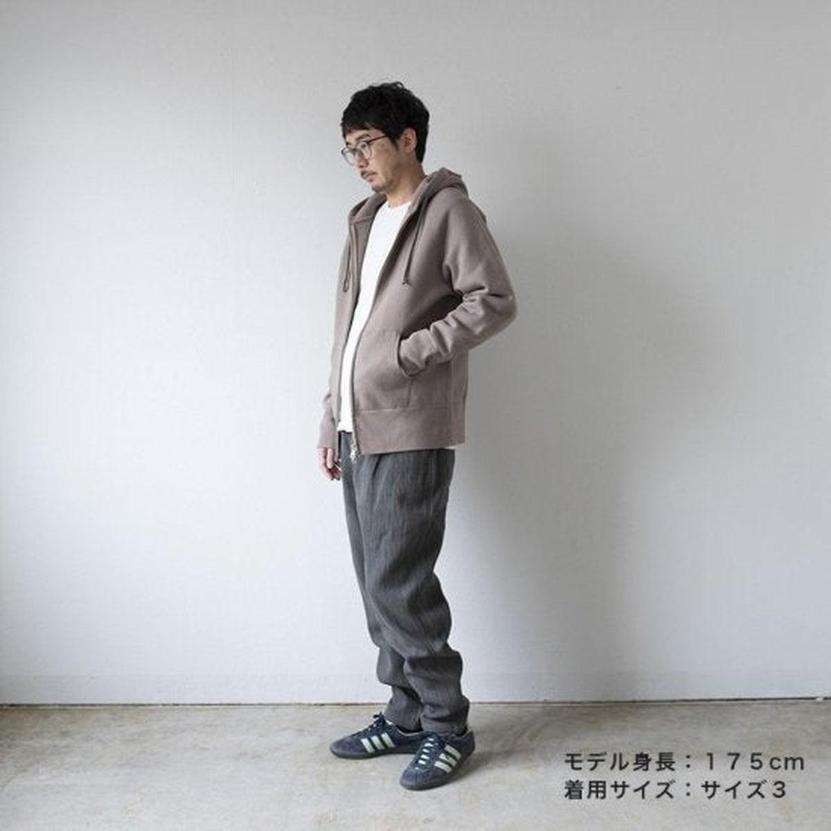 yohaku 裏起毛ラグランジップパーカー ライトグレー｜unisex 3 size